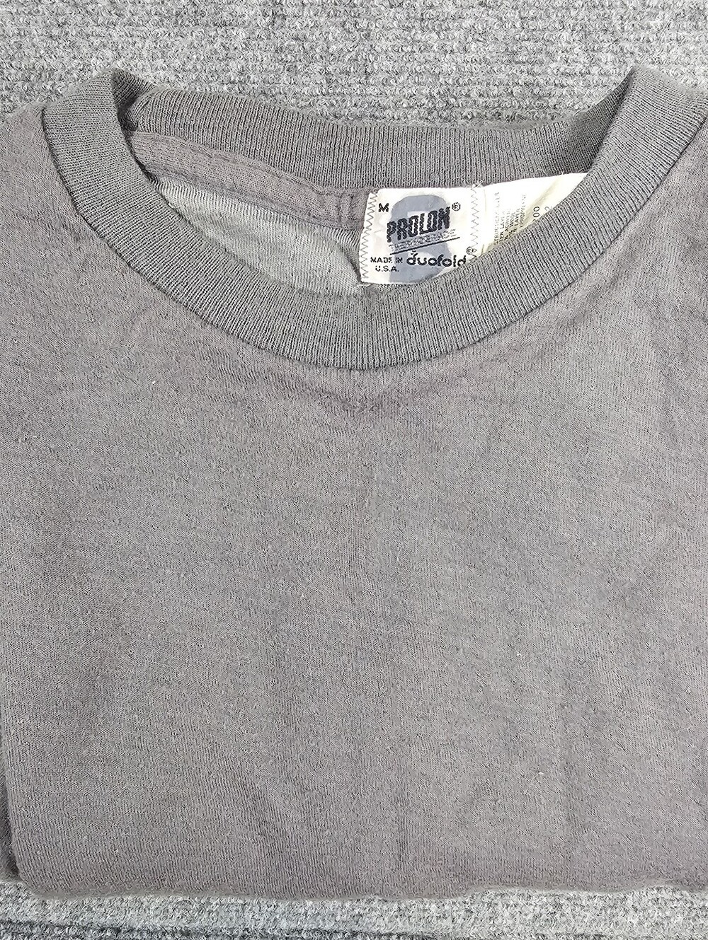 VTG Duofold Shirt Mens M Wool Prolon Thermograde Gray Long Sleeve Thermal USA